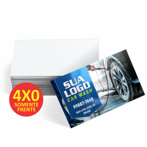 CARTÃO SIMPLES LAMINADO SUPREMO 300G - OFFSET 8,8X4,8cm 4X0 LAMINADO FRENTE CORTE RETO 