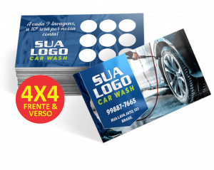 CARTÃO SIMPLES LAMINADO SUPREMO 300G - OFFSET 8,8X4,8cm 4x4 LAMINADO FRENTE CORTE RETO 